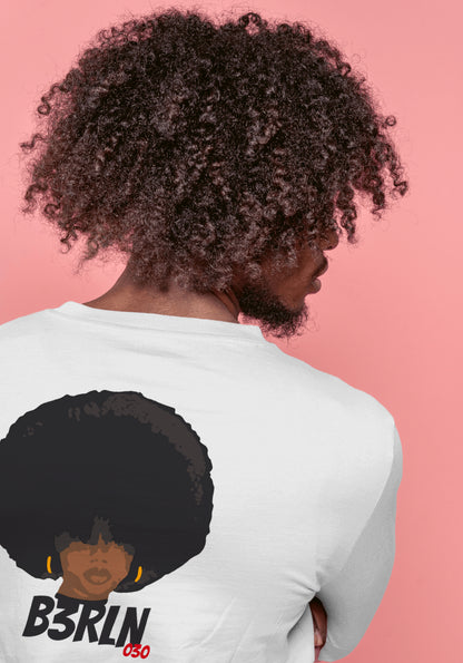 B3RLN "Fro" Oversized T-Shirt – 100% Cotton, Bold Back Print, Unisex Fit